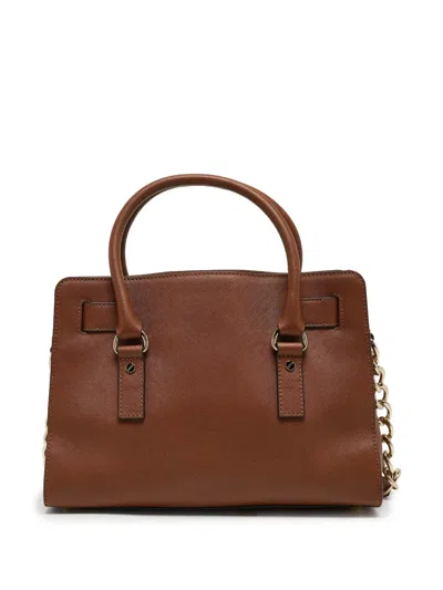 Pre-owned Michael Kors Vintage  Hamilton East West Tote Bag In Brown
