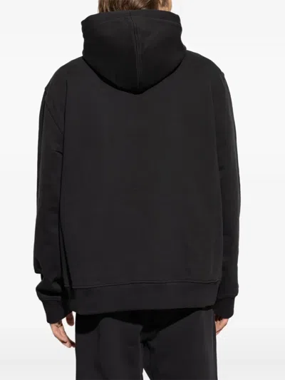 Givenchy Relaxed-fit Black Zip-up Hoodie With Drawstring Hood In Black