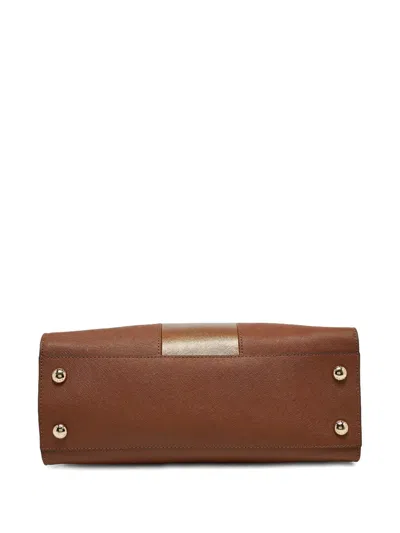Pre-owned Michael Kors Vintage  Hamilton East West Tote Bag In Brown