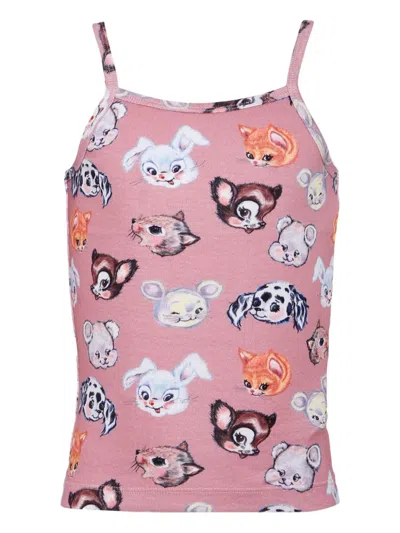 Molo Animal-print Cami Set In Pink
