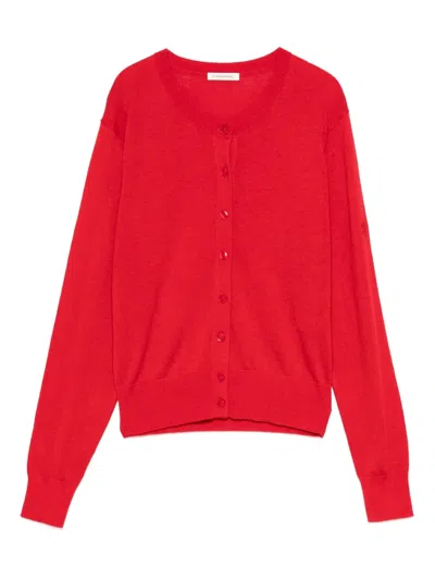 By Malene Birger Montie Button-front Cardigan In Red