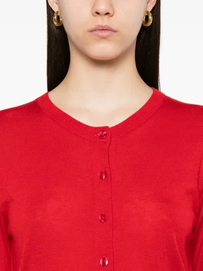 By Malene Birger Montie Button-front Cardigan In Red
