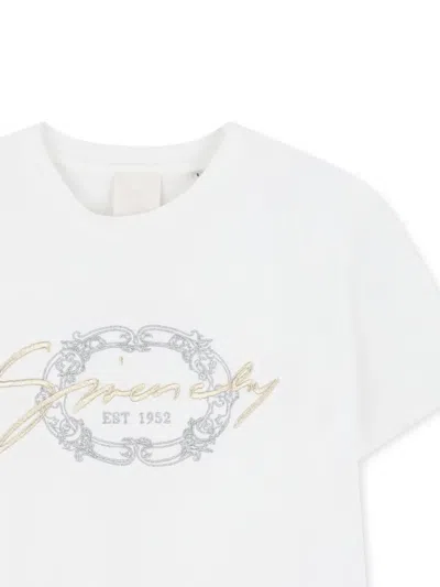 Givenchy Logo-embroidered T-shirt In White