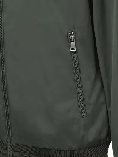 Geox Avola Zip-fastening Bomber Jacket In Green