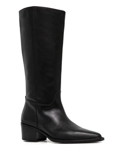 Vagabond 40mm Kelsey Pointed-toe Leather Boots In Black