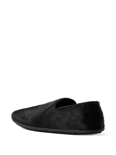 The Row Vincit Slip On Flat In Black
