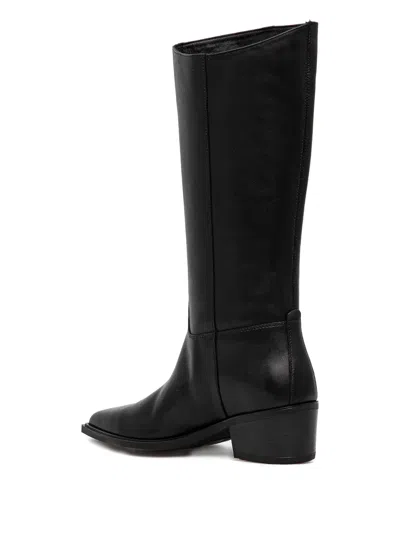 Vagabond 40mm Kelsey Pointed-toe Leather Boots In Black