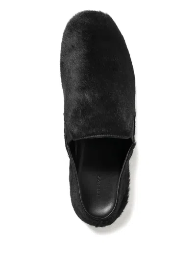 The Row Vincit Slip On Flat In Black