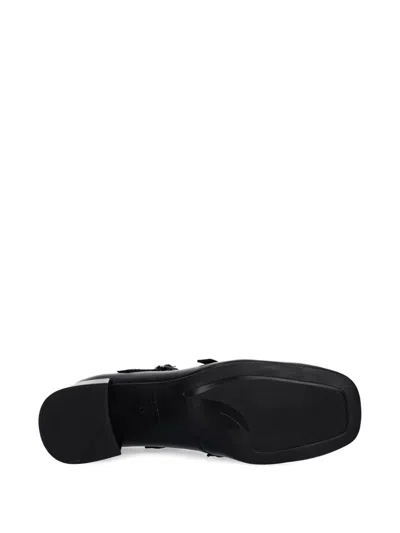 Vagabond Double-buckle Block-heel Pumps In Animal Print