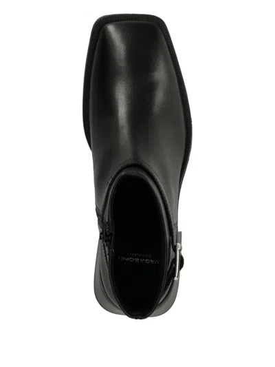 Vagabond Buckle-fastening Block-heel Boots In Black