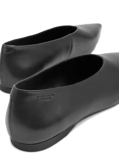 Vagabond Hermine Pointed-toe Ballet Flats In Black