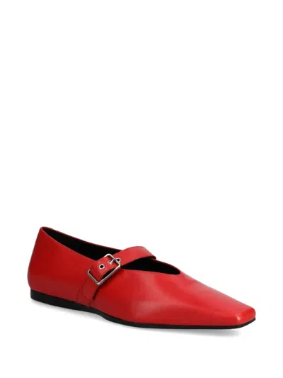 Vagabond Wioletta Buckle-strap Ballet Flats In Orange