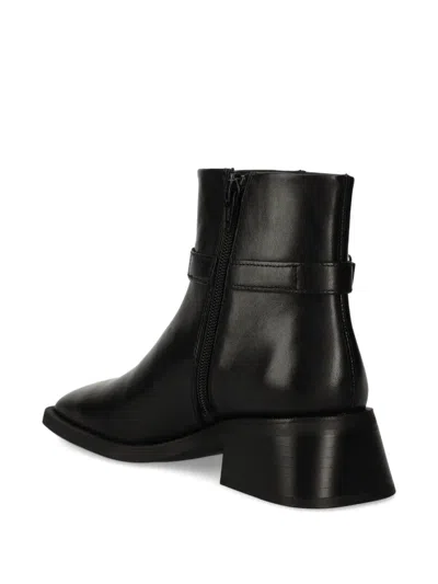 Vagabond Buckle-fastening Block-heel Boots In Black