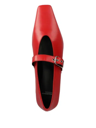 Vagabond Wioletta Buckle-strap Ballet Flats In Orange