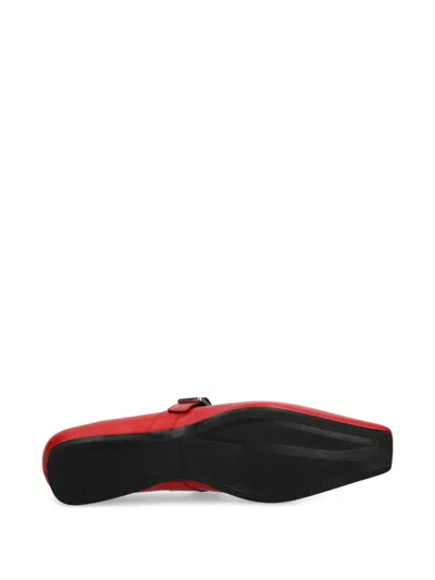 Vagabond Wioletta Buckle-strap Ballet Flats In Orange