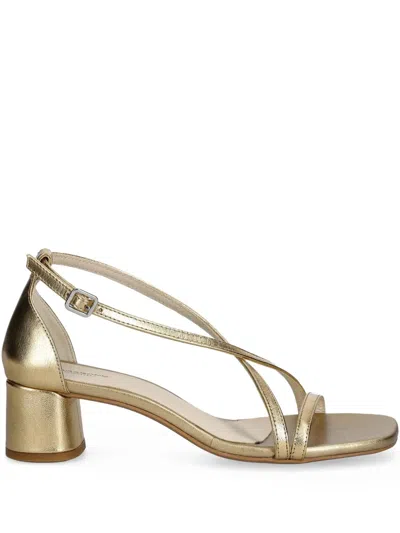 Vagabond Crossover Strap Block-heel Sandals In Black