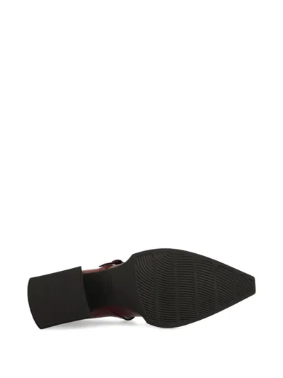 Vagabond 55mm Vivian Buckle-strap Block-heel Pumps In Red