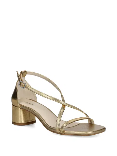 Vagabond Crossover Strap Block-heel Sandals In Black