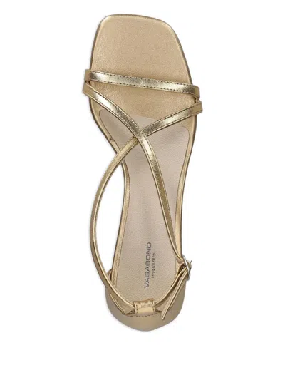 Vagabond Crossover Strap Block-heel Sandals In Black