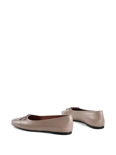 Vagabond Jolin Bow-detail Round Toe Flats In Gray