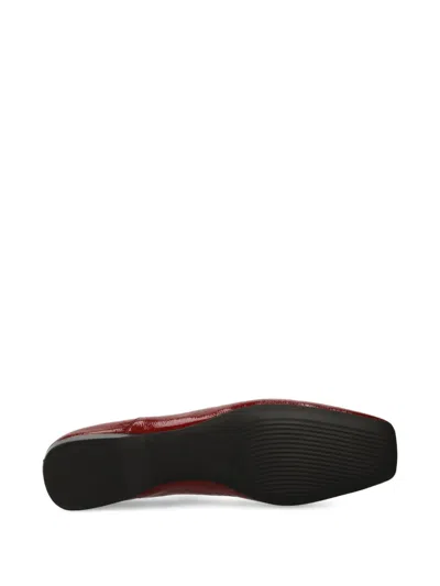 Vagabond Delia Patent Leather Ballet Flats In Brown