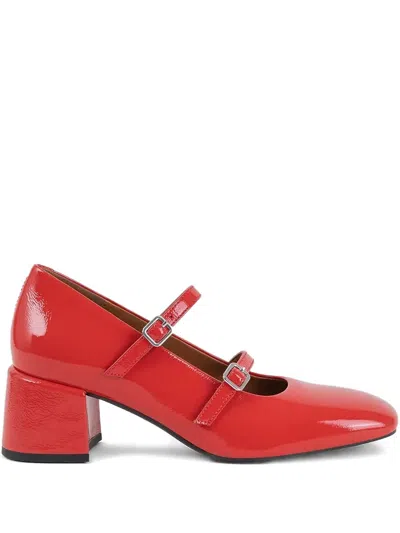 Vagabond 55mm Adison Double-buckle Block-heel Pumps In Multi