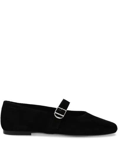 Vagabond Jolin Buckle-strap Ballet Flats In Black