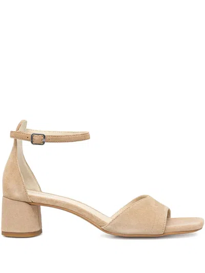 Vagabond 45mm Piper Block-heel Ankle-strap Sandals In Gold