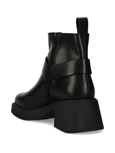 Vagabond Dorah Buckle-strap Boots In Black