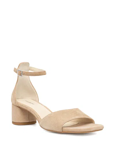 Vagabond 45mm Piper Block-heel Ankle-strap Sandals In Gold