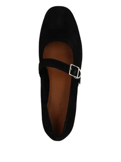 Vagabond Jolin Buckle-strap Ballet Flats In Black