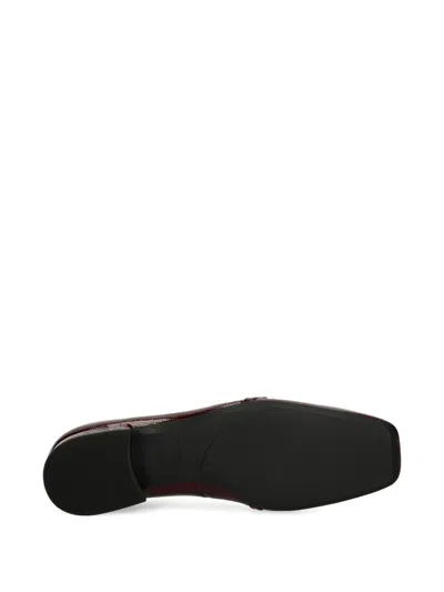 Vagabond Debbi Buckle-detail Square-toe Ballet Flats In Burgundy