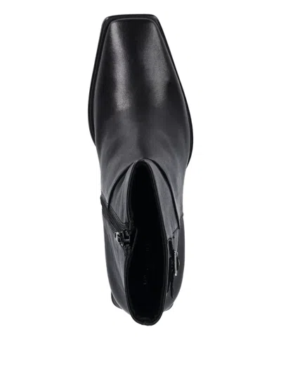 Vagabond 70mm Block-heel Square-toe Boots In Black