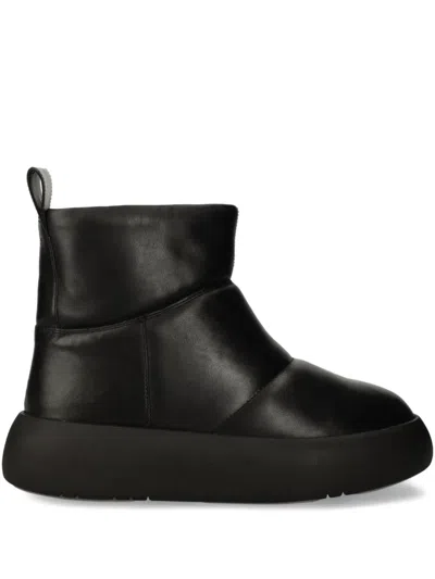 Vagabond Padded Platform Boots In Black