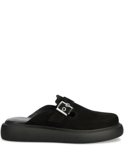 Vagabond Blenda Buckle-detail Platform Mules In Black