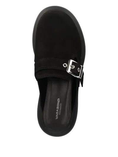 Vagabond Blenda Buckle-detail Platform Mules In Black