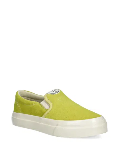 Stepney Workers Club Logo-patch Slip-on Sneakers In Green
