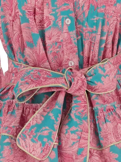 Pep's Floral-pattern Ruffled Mini Dress
