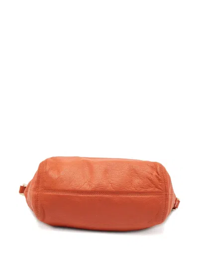 Pre-owned Michael Kors Vintage  Leather Tote Bag In Orange