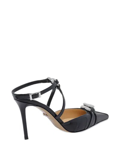 Mach&mach 95 Mm Double-heart Pumps In Black