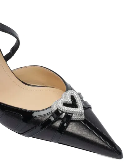 Mach&mach 95 Mm Double-heart Pumps In Black