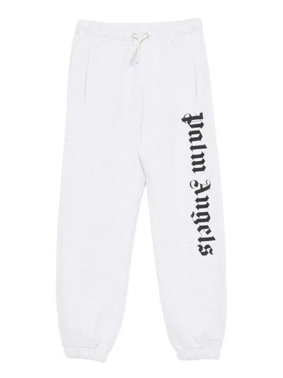 Palm Angels Logo-print Track Pants In White