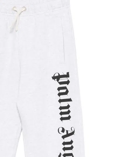 Palm Angels Logo-print Track Pants In White