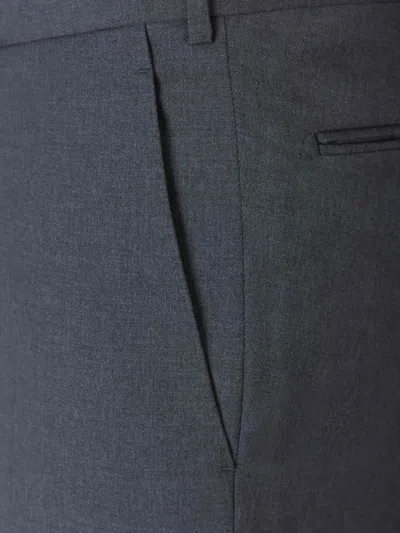Scabal® Scabal Formal Wool Trousers In Gray