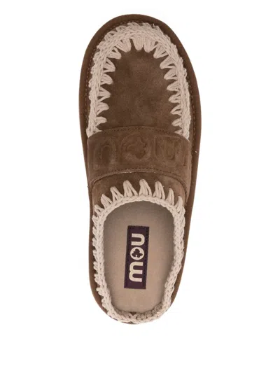 Mou 45mm Suede Platform Mules