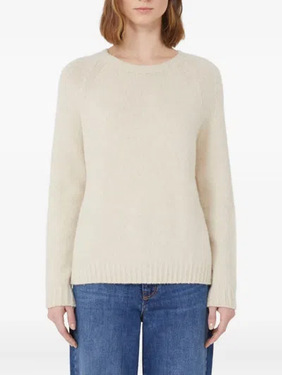 Weekend Max Mara Ghiacci Raglan-sleeve Sweater In White