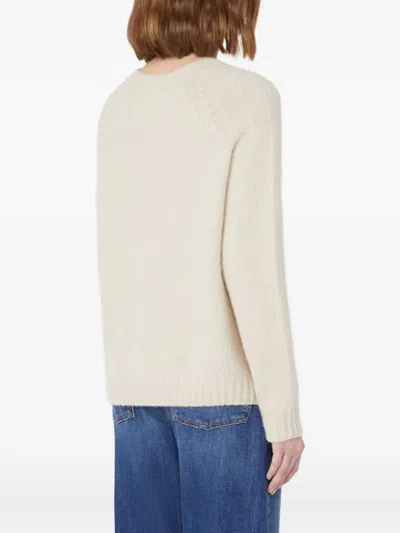 Weekend Max Mara Ghiacci Raglan-sleeve Sweater In White