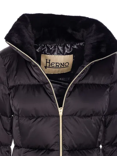 Herno High Neck Long Sleeveless Padded Jacket
