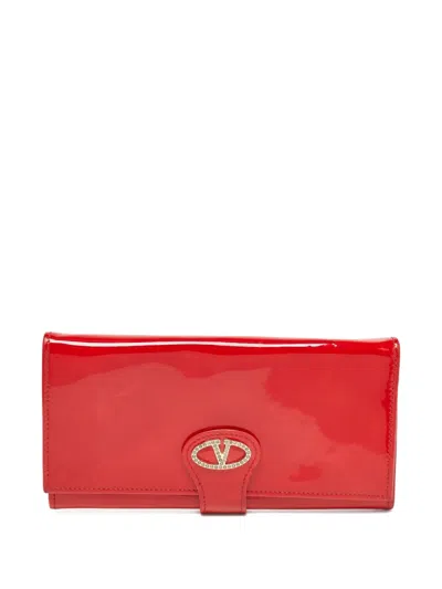 Pre-owned Valentino Garavani Patent-finish Leather Wallet