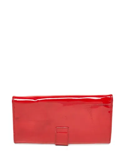 Pre-owned Valentino Garavani Patent-finish Leather Wallet